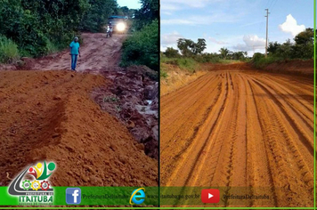 VICINAL NORTE SUL KM 11 RECEBE SERVIÇOS DE TERRAPLANAGEM