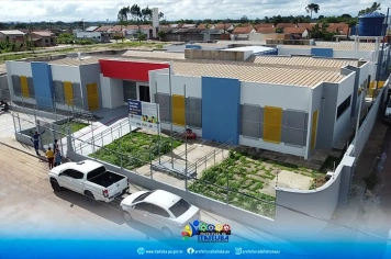 EQUIPE DE GOVERNO REALIZA VISITA TÉCNICA DE VISTORIA NA OBRA DA CRECHE DO RESIDENCIAL VIVA ITAITUBA QUE ESTÁ EM FASE DE CONCLUSÃO.