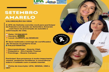 SETEMBRO AMARELO – VALORIZAÇÃO DA VIDA!