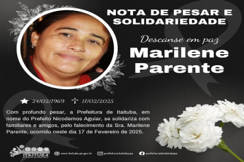 NOTA DE PESAR E SOLIDARIEDADE