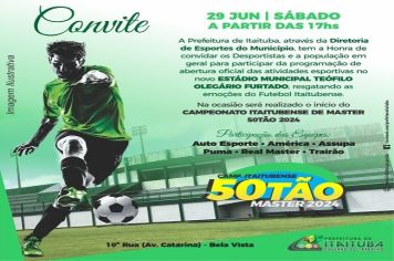 ESTÁDIO MUNICIPAL OLEGÁRIO FURTADO INICIA AS ATIVIDADES NESTE SÁBADO 29 DE JUNHO COM ABERTURA DO CAMPEONATO ITAITUBENSE DE FUTEBOL MASTER 50TÃO.