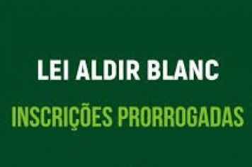 PRORROGADO O PRAZO DE INSCRIÇÃO DA LEI ALDIR BLANC EM ITAITUBA