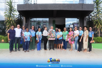 IMAGEM PEREGRINA DA SENHORA SANT’ANA, PADROEIRA DE ITAITUBA É RECEPCIONADA POR FIÉIS, SERVIDORES DA PREFEITURA.