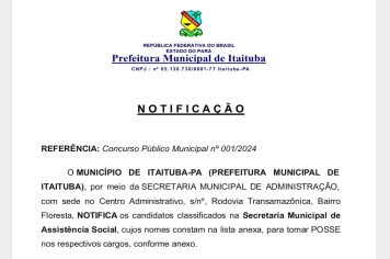 NOTIFICAÇÃO/POSSE - SEMDAS 