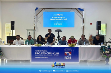 PREFEITO DE ITAITUBA NICODEMOS AGUIAR PARTICIPOU DE AUDIÊNCIA PÚBLICA DA SECRETARIA DE MEIO AMBIENTE DO ESTADO – SEMAS, NO GARIMPO CUIÚ-CUIÚ.