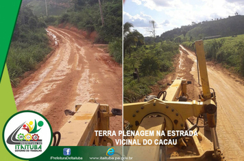 SEMINFRA ESTÁ RECUPERANDO A ESTRADA VICINAL DO CACAU