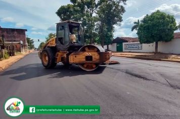 PROJETO CORREDOR VIÁRIO ECOLÓGICO-  23ª RUA, BELA VISTA RECEBE CAMADA ASFÁLTICA