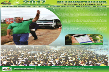 OBRAS E AÇÕES DE 2017, UM ANO DE MUITAS VITÓRIAS!