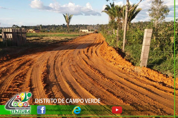 PREFEITURA AMPLIA E CRIA MAIS VIAS NO DISTRITO DE CAMPO VERDE