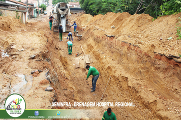 OBRAS DO SISTEMA DE MACRODRENAGEM ESTÃO DE VENTO EM POLPA