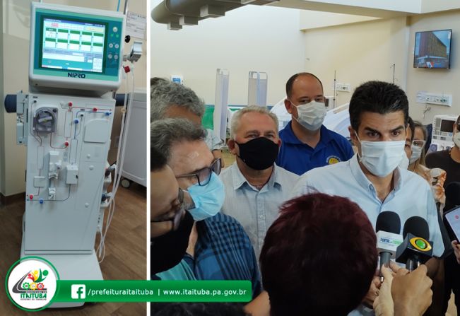 EM VISITA DE TRABALHO A ITAITUBA O GOVERNADOR DO PARÁ HELDER BARBALHO INAUGURA AS INSTALAÇÕES DO SERVIÇO DE HEMODIÁLISE NO HOSPITAL REGIONAL DO TAPAJÓS – HRT.