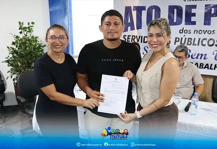 PREFEITURA DE ITAITUBA REALIZOU ATO DE POSSE DE MAIS 13 SERVIDORES APROVADOS NO CONCURSO PÚBLICO Nº 001/2024