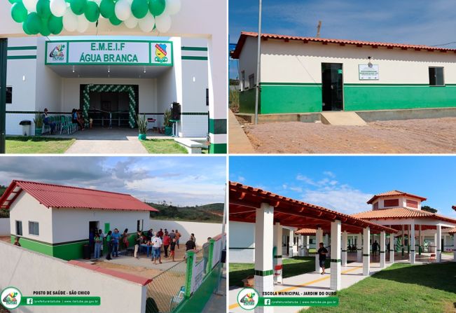 REGIÃO GARIMPEIRA DE ITAITUBA COMEMORA A INAUGURAÇÃO DE OBRAS DA PREFEITURA. ESCOLAS E CENTROS DE REFERÊNCIA EM SAÚDE FORAM ENTREGUES PARA A POPULAÇÃO.
