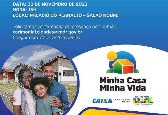 PREFEITO RECEBE CONVITE PARA PARTICIPAR DA 1° REUNIÃO DO MINHA CASA MINHA VIDA EM BRASÍLIA-DF 