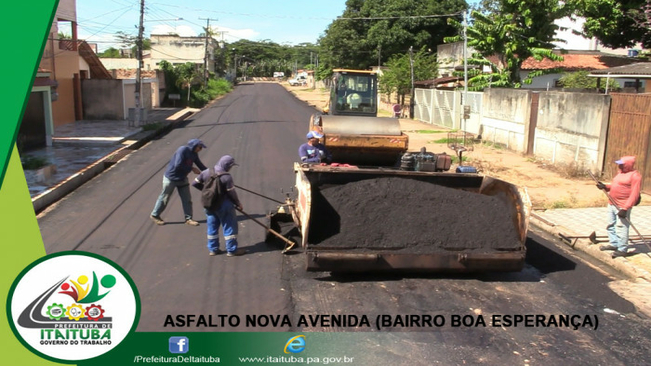 AVENIDA MANFREDO BARATA CONHECIDA POR NOVA AVENIDA É ASFALTADA