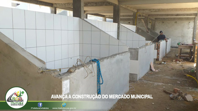 AVANÇAM AS OBRAS DO MERCADO MUNICIPAL BEIRA RIO