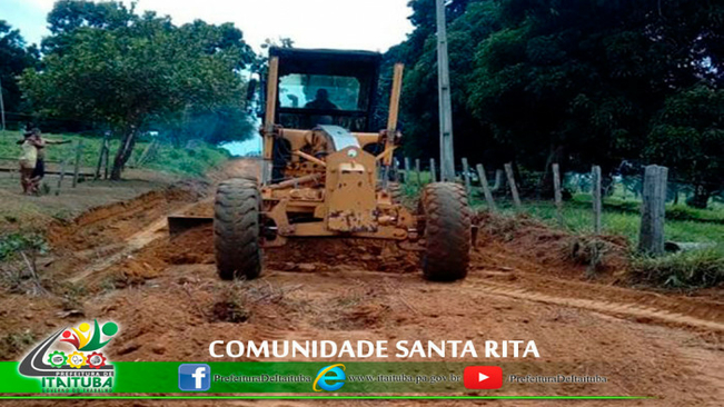 COMUNIDADE SANTA RITA, BAIRRO SÃO FRANCISCO E 12ª RUA BAIRRO SÃO TOMÉ RECEBEM SERVIÇOS DE INFRAESTRUTURA