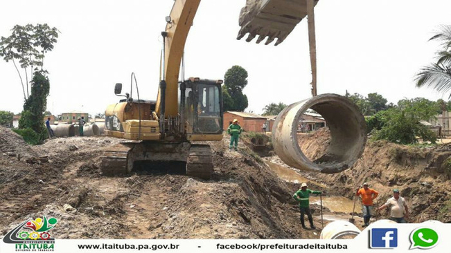 PREFEITURA INICIA A GRANDE OBRA DE DRENAGEM TUBULAR TRIPLA CRIANDO REDES AUXILIARES PARA MAIOR VASÃO DAS ÁGUAS PLUVIAIS