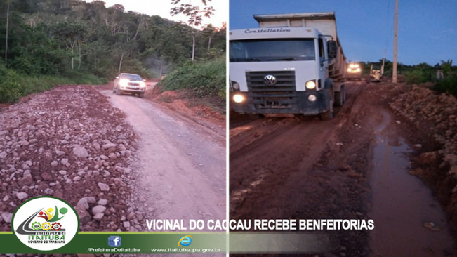 VICINAL DO CACAU RECEBE BENFEITORIAS