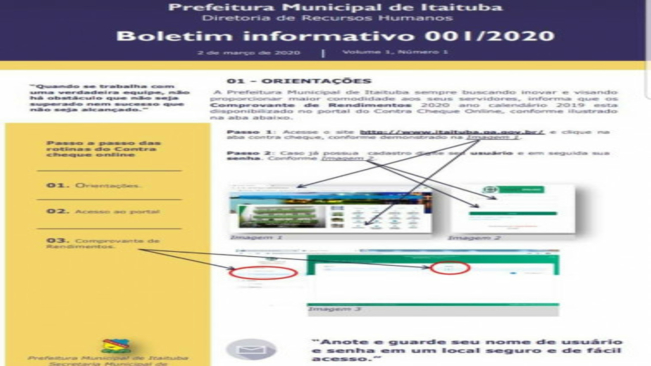 ATENÇÃO SERVIDOR: BOLETIM INFORMATIVO - CÉDULA C.