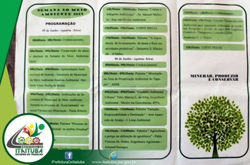 Foto - ABERTURA OFICIAL DA PROGRAMAÇÃO DA SEMANA DO MEIO AMBIENTE 2019