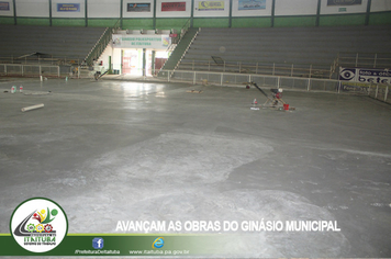 Foto - AVANÇAM AS OBRAS DO GINÁSIO MUNICIPAL
