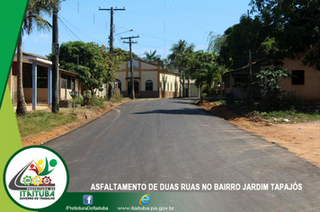 Foto - BAIRRO JARDIM TAPAJÓS RECEBE SERVIÇOS DE ASFALTAMENTO