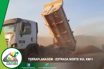 Foto - COMEÇA A RECUPERAÇÃO DA VICINAL NORTE SUL