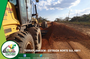 Foto - COMEÇA A RECUPERAÇÃO DA VICINAL NORTE SUL
