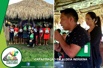 Foto - ENCONTRO DE CAPACITAÇÃO EM ALDEIA INDÍGENA