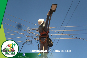 Foto - ITAITUBA JÁ ESTÁ RECEBENDO ILUMINAÇÃO PÚBLICA DE LED