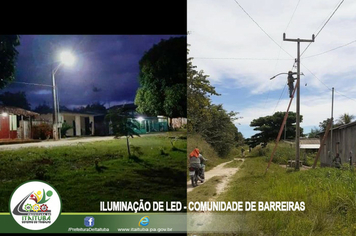 Foto - ILUMINAÇÃO DE LED CHEGA AOS BAIRROS MAIS DISTANTES E COMUNIDADES DO MUNICÍPIO