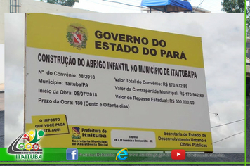 Foto - OBRA DO ABRIGO MUNICIPAL