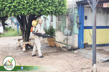 Foto - SEMSA REALIZA MAIS UMA ETAPA DE DESINFECÇÃO NA CIDADE