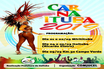 PROGRAMAÇÃO CARNAITUBA 2019