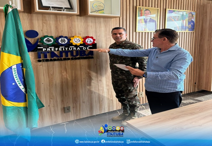 PREFEITO DE ITAITUBA TOMA POSSE COMO PRESIDENTE DA 39ª JUNTA DE SERVIÇO MILITAR (JSM) DO EXÉRCITO BRASILEIRO.