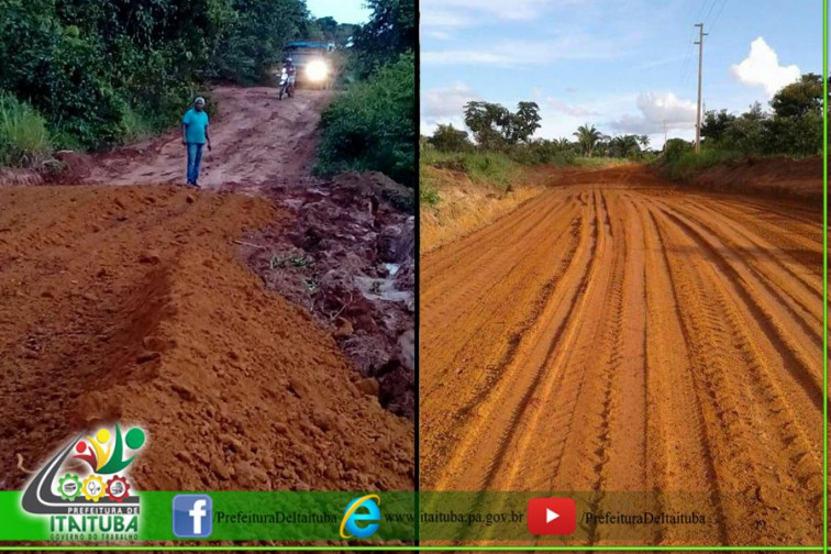 VICINAL NORTE SUL KM 11 RECEBE SERVIÇOS DE TERRAPLANAGEM