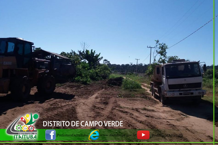 PREFEITURA AMPLIA E CRIA MAIS VIAS NO DISTRITO DE CAMPO VERDE