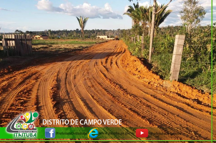 PREFEITURA AMPLIA E CRIA MAIS VIAS NO DISTRITO DE CAMPO VERDE